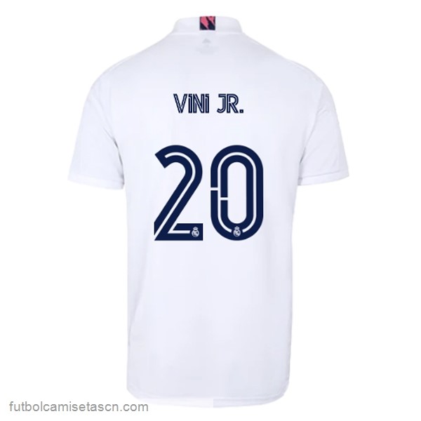 Camiseta Real Madrid 1ª NO.20 Vini Jr. 2020/21 Blanco